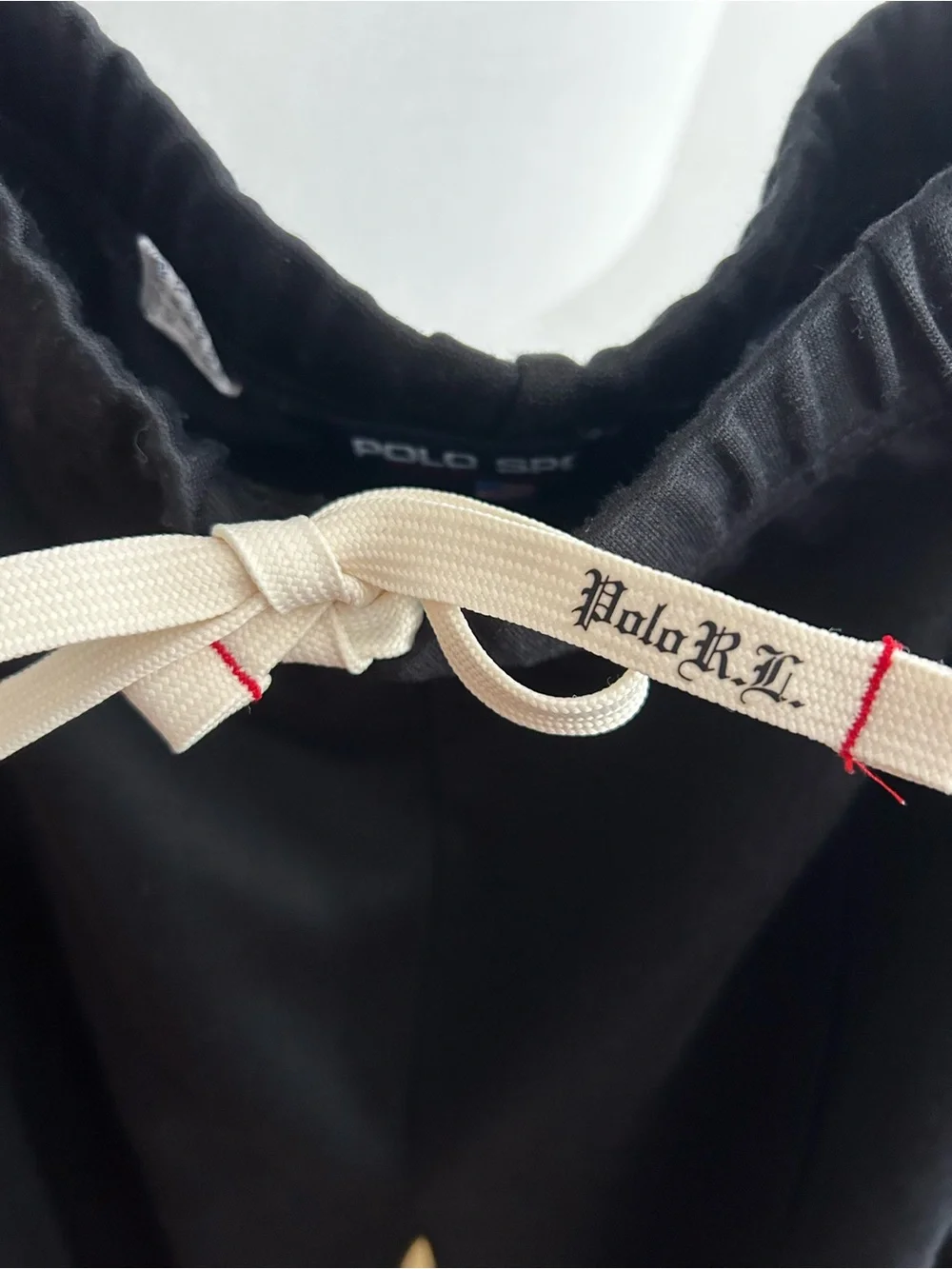 Polo Ralph Lauren Track Pants Men's XL Black White Side Stripe Ankle Zip